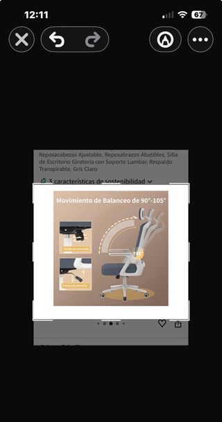 Silla ergonómica con reposa cabezas SIN ESTRENAR