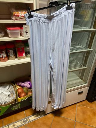 Vestido verde y beige estampado