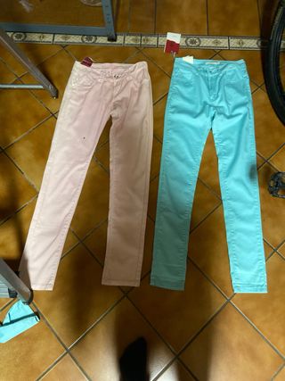 Vestido verde y beige estampado