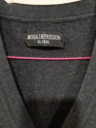 Chaqueta cárdigan MODA-IMPRESION. XL. (nuevo)