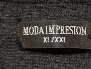 Chaqueta cárdigan MODA-IMPRESION. XL. (nuevo)