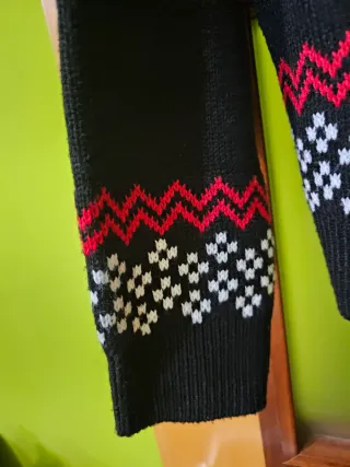 Jersey Navideño Mujer Reno Talla XL Negro