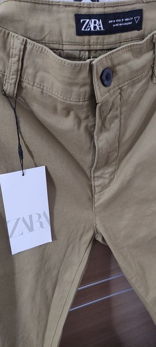 Pantalón chino Zara beige oscuro nuevo