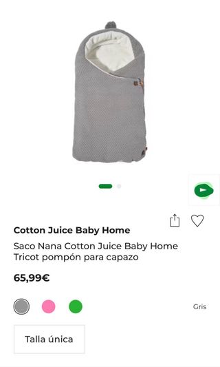 Sacos capazo gris y blanco Cotton Juice