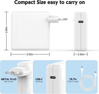96W Cargador USB C para MacBook Pro,cable 2 metros