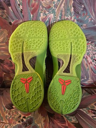 Nike Kobe 6 Scarpe da Ginnastica Verde Giallo reps