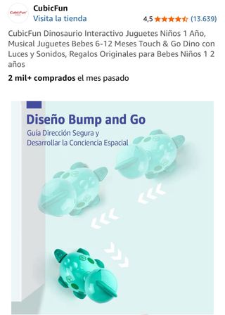 Juguete dinosaurio interactivo