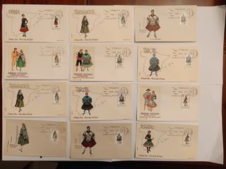 1970 Sobres Primer Día Sellos España