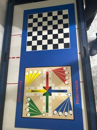 Mesa Multijuegos 6 en 1: Billar, Futbolín, Hockey,