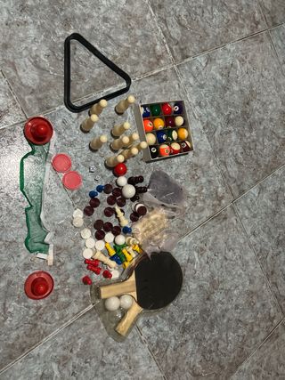 Mesa Multijuegos 6 en 1: Billar, Futbolín, Hockey,