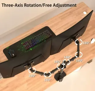 Soporte doble para monitor 17-27