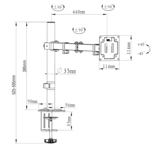 Soporte doble para monitor 17-27