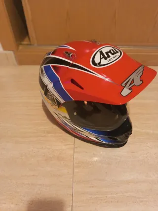 Casco Moto Cross Arai Rojo