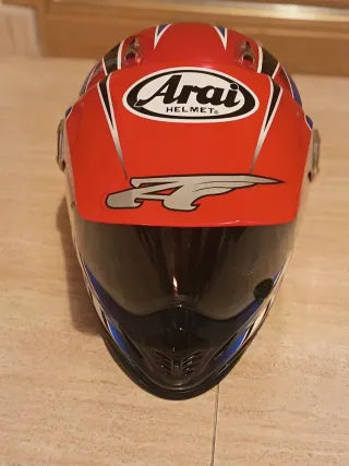 Casco Moto Cross Arai Rojo