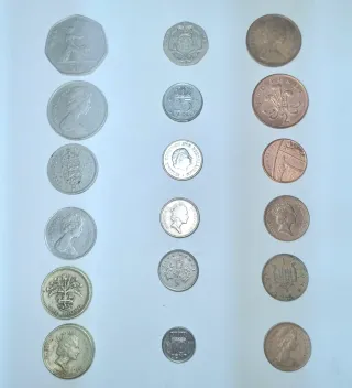 Lote 18 monedas Gran Bretaña