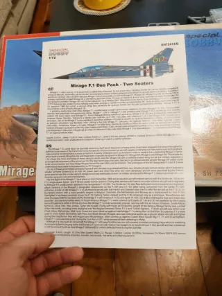 Maqueta Mirage F1 1/72(LEER)