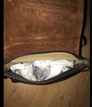 Bolso Bandolera Piel Hecho a Mano. Sin Estrenar