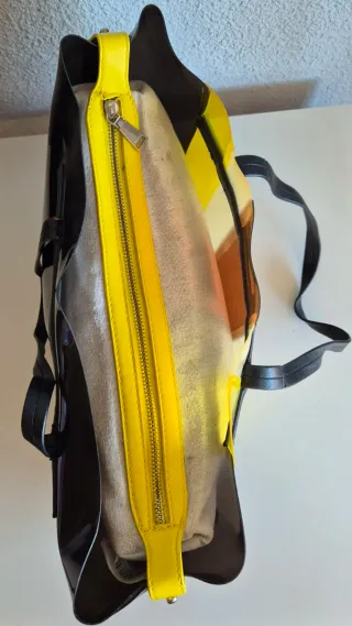 Bolso Parfois Vinilo Multicolor Rayas