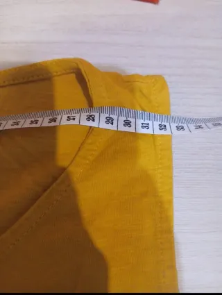 Camiseta tirantes lentejuelas doradas talla M