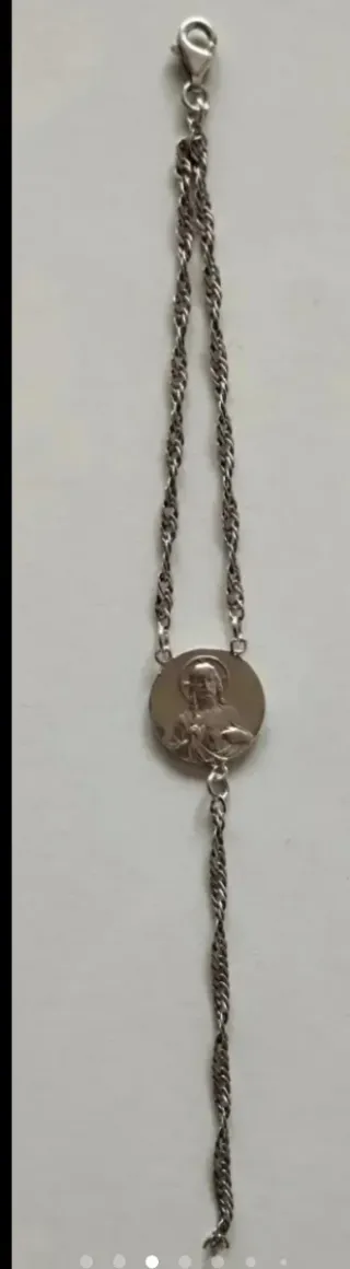 Pulseras Plata Ley Perlas Rosas y Negras