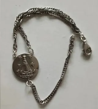 Pulseras Plata Ley Perlas Rosas y Negras