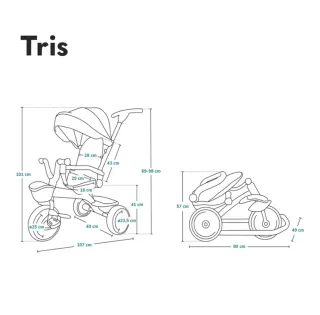 Triciclo Carrito Niño Lionelo