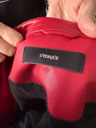 Cazadora Uterqüe Roja Talla M