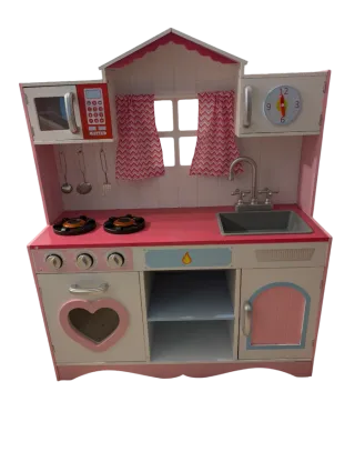 Cocina de juguete rosa y blanca Pink Play