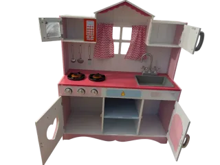 Cocina de juguete rosa y blanca Pink Play
