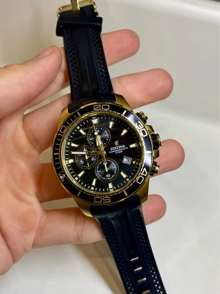 Reloj Festina F20367/1 Chronograph Negro/Dorado