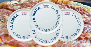 Piatti pizza Peroni Nastro Azzurro