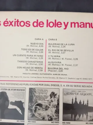 Vinilo LOLE Y MANUEL - Los Éxitos