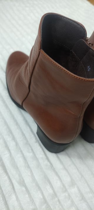 Botas de piel Pie Santo marrones