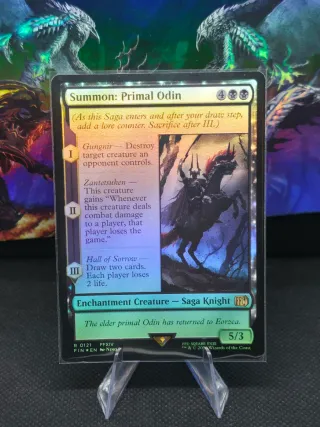 Magic FF Summon Primal Odin R #121 Foil NM X2