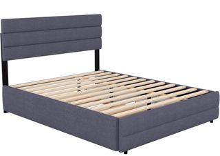 Cama plataforma con 2 cajones y cama supletoria