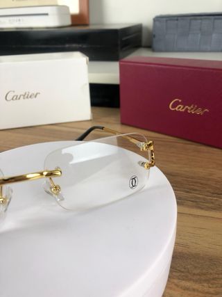 Gafas Cartier Doradas
