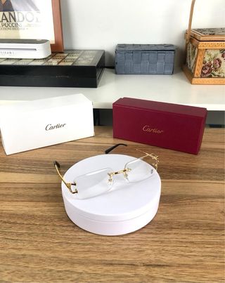 Gafas Cartier Doradas