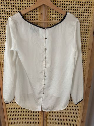 Camisa blanca mujer manga larga