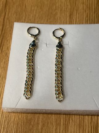 Pendientes laminado 14K