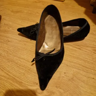 Manoletinas terciopelo punta T40