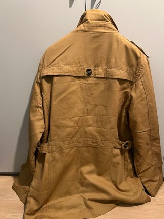 Trench/giacca/cappotto uomo giallo senape