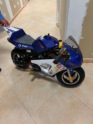 Minimoto carretera azul seminueva