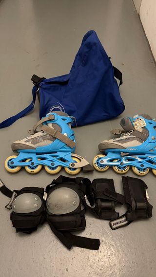 Patines ajustables niño T. 32-35 + Protecciones