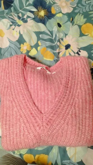 Jersey de lana rosa Naf Naf