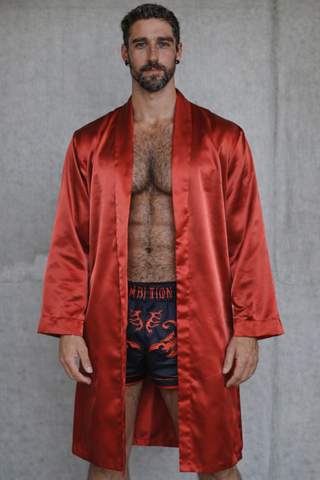 Bata Satén Roja King Muay Thai