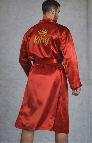 Bata Satén Roja King Muay Thai