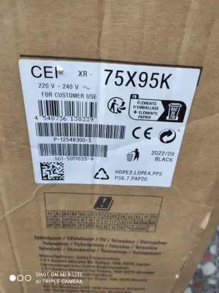 TV Sony 75X95K pantalla rota