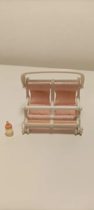 Carrito Gemelar Sylvanian Families Rosa