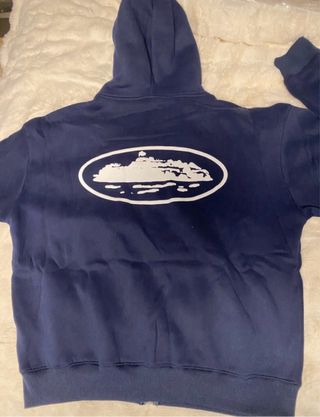 Sudadera Corteiz con cremallera azul