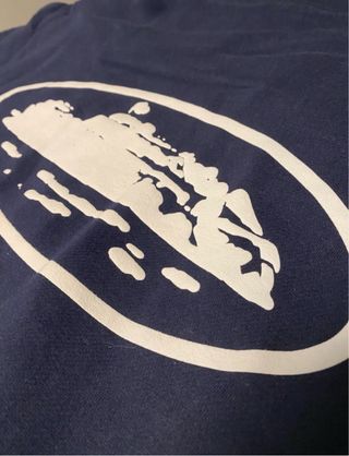 Sudadera Corteiz con cremallera azul